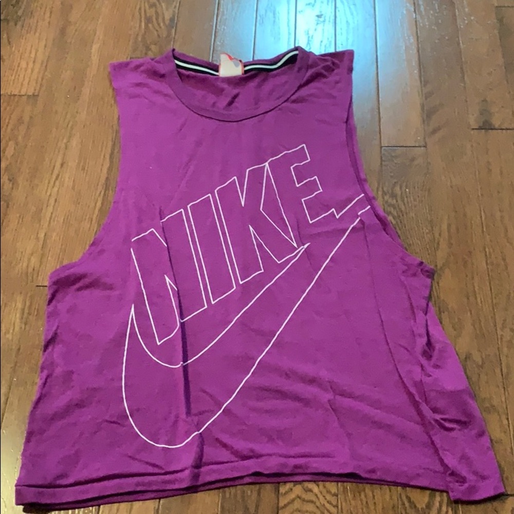 Purple Nike shirt